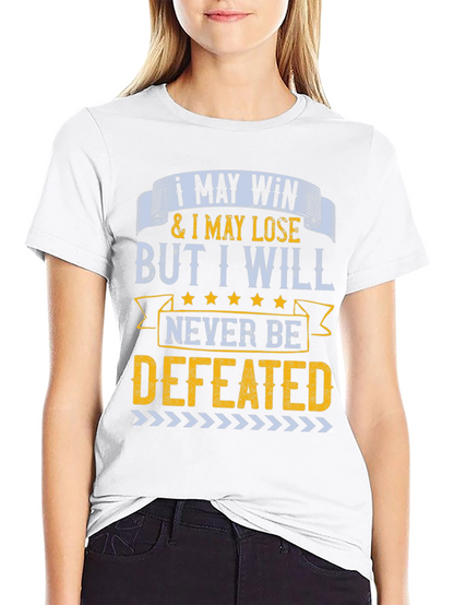 Camiseta Hombre Motivacional: Nunca Seré Derrotado