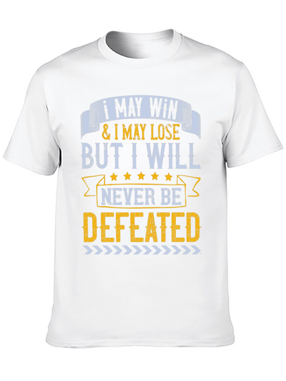 Camiseta Hombre Motivacional: Nunca Seré Derrotado