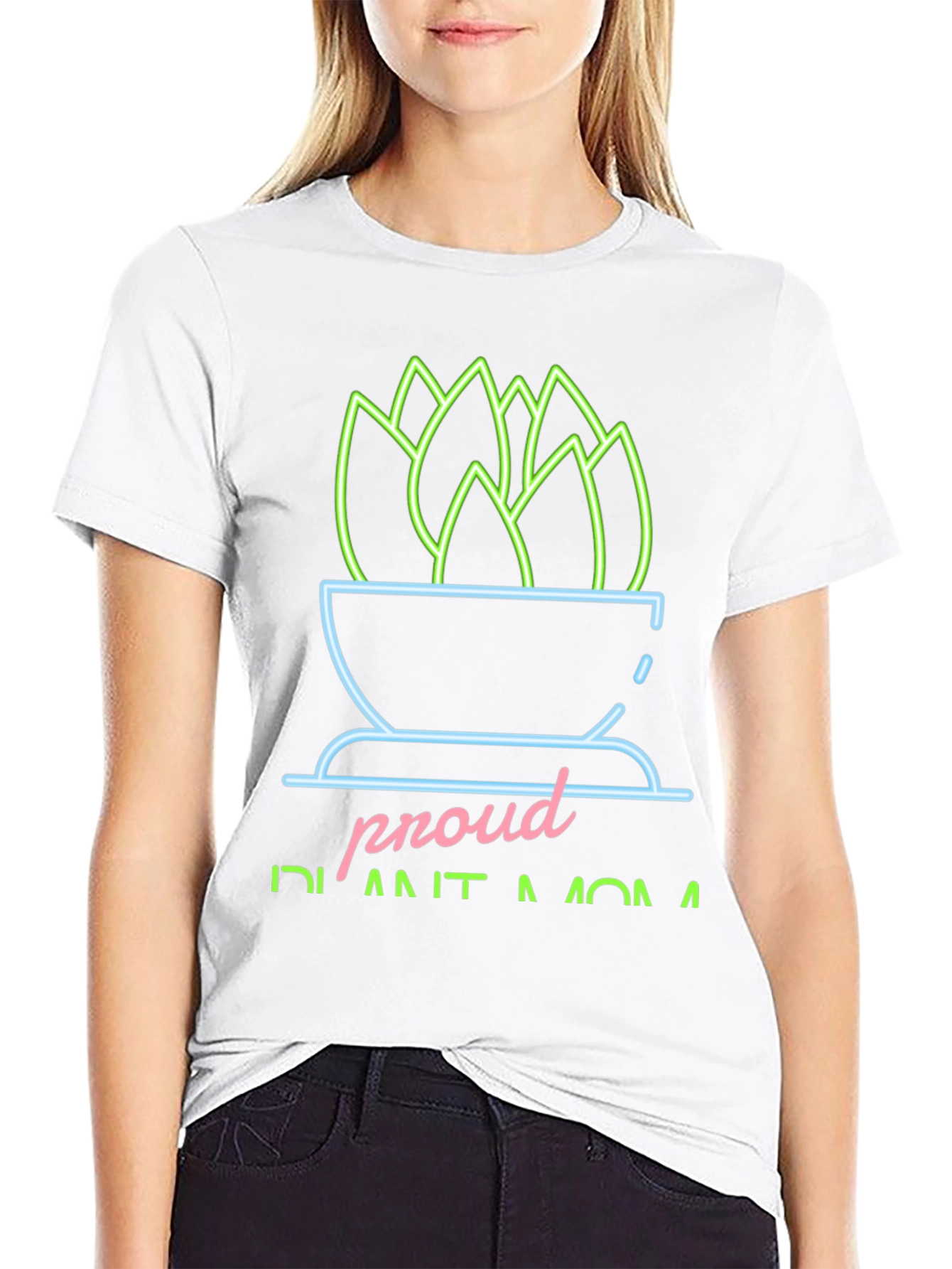 Camiseta Negra Proud Plant Mom