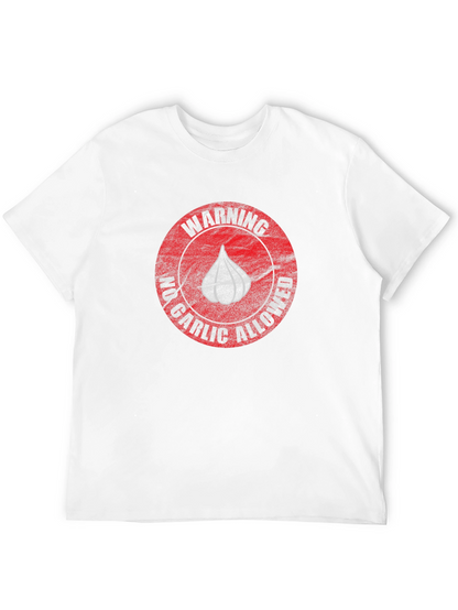 Camiseta Negra - Advertencia: No Ajo