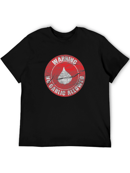Camiseta Negra - Advertencia: No Ajo