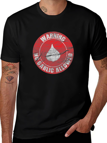 Camiseta Negra - Advertencia: No Ajo