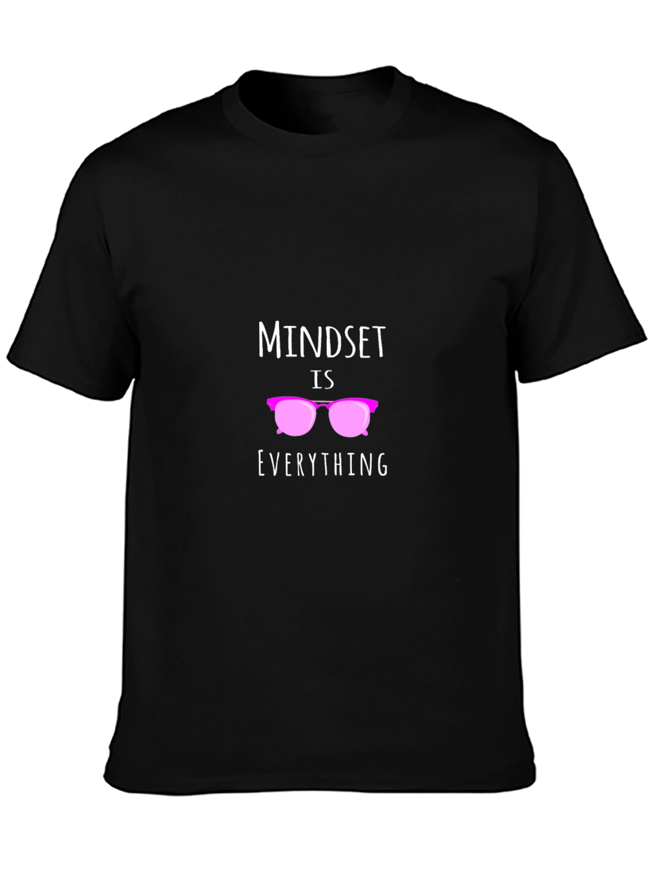 Camiseta Negra con Diseño Motivacional Mindset is Everything