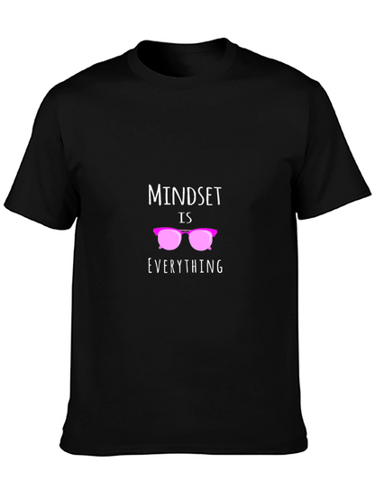 Camiseta Negra con Diseño Motivacional Mindset is Everything