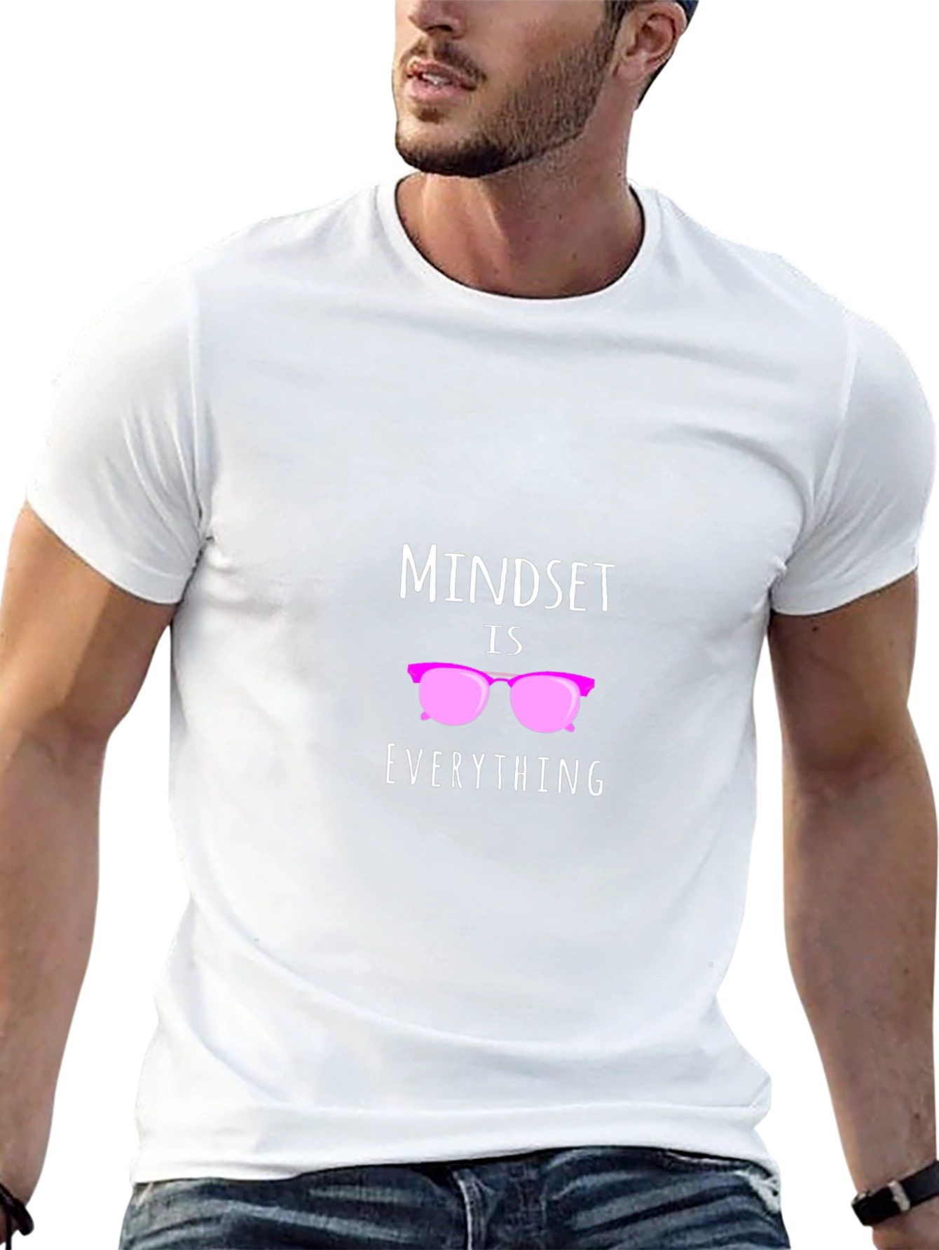 Camiseta Negra con Diseño Motivacional Mindset is Everything