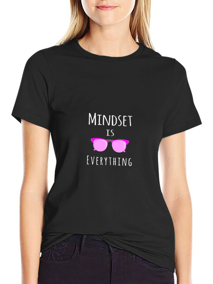 Camiseta Negra con Diseño Motivacional Mindset is Everything