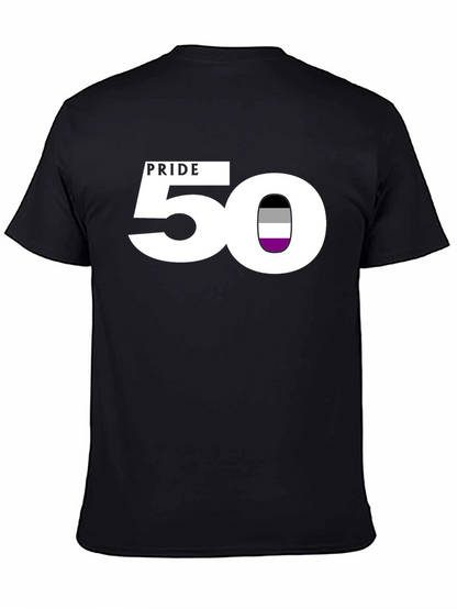Camiseta Negra Asexual Pride 50