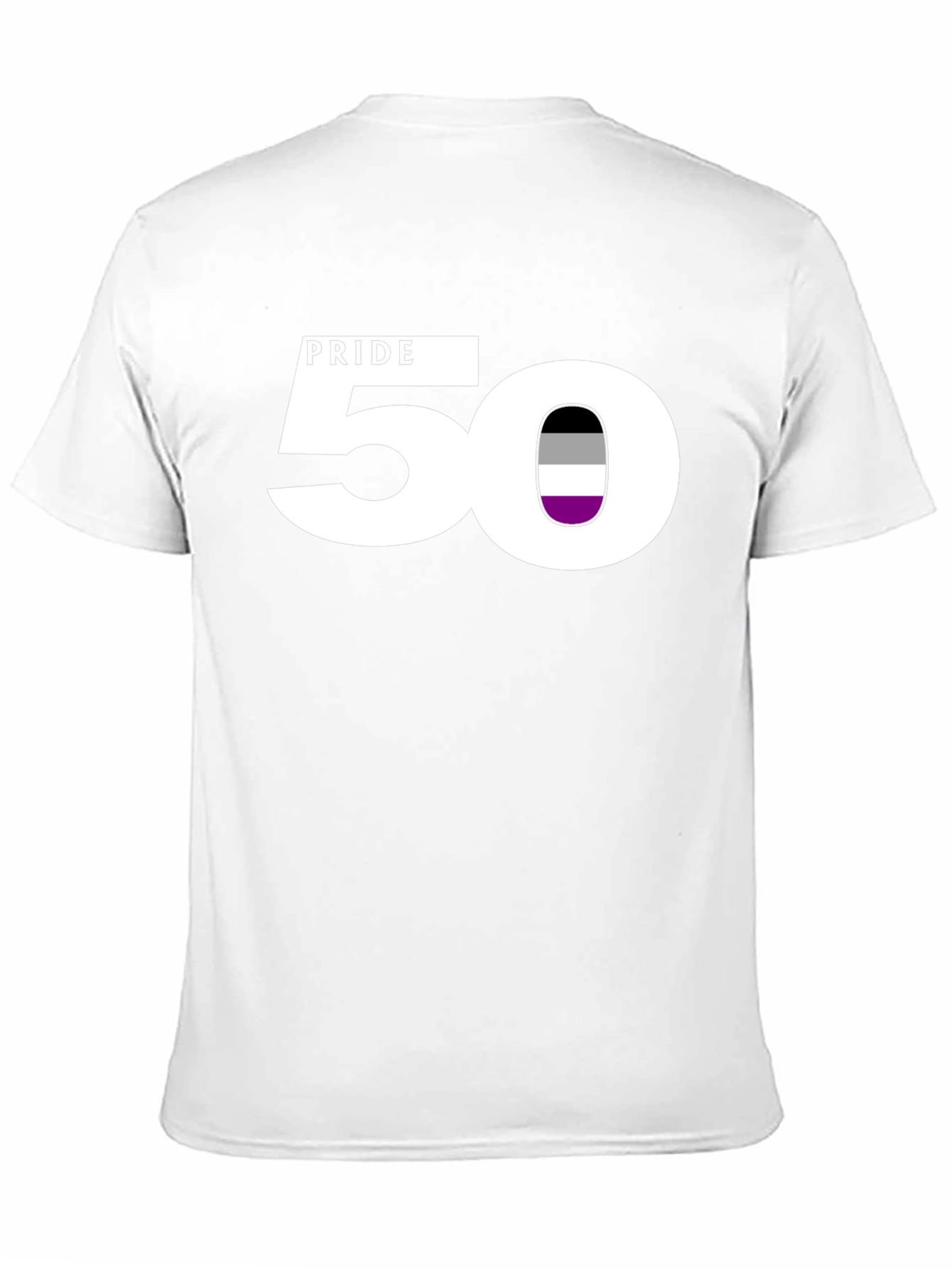 Camiseta Negra Asexual Pride 50