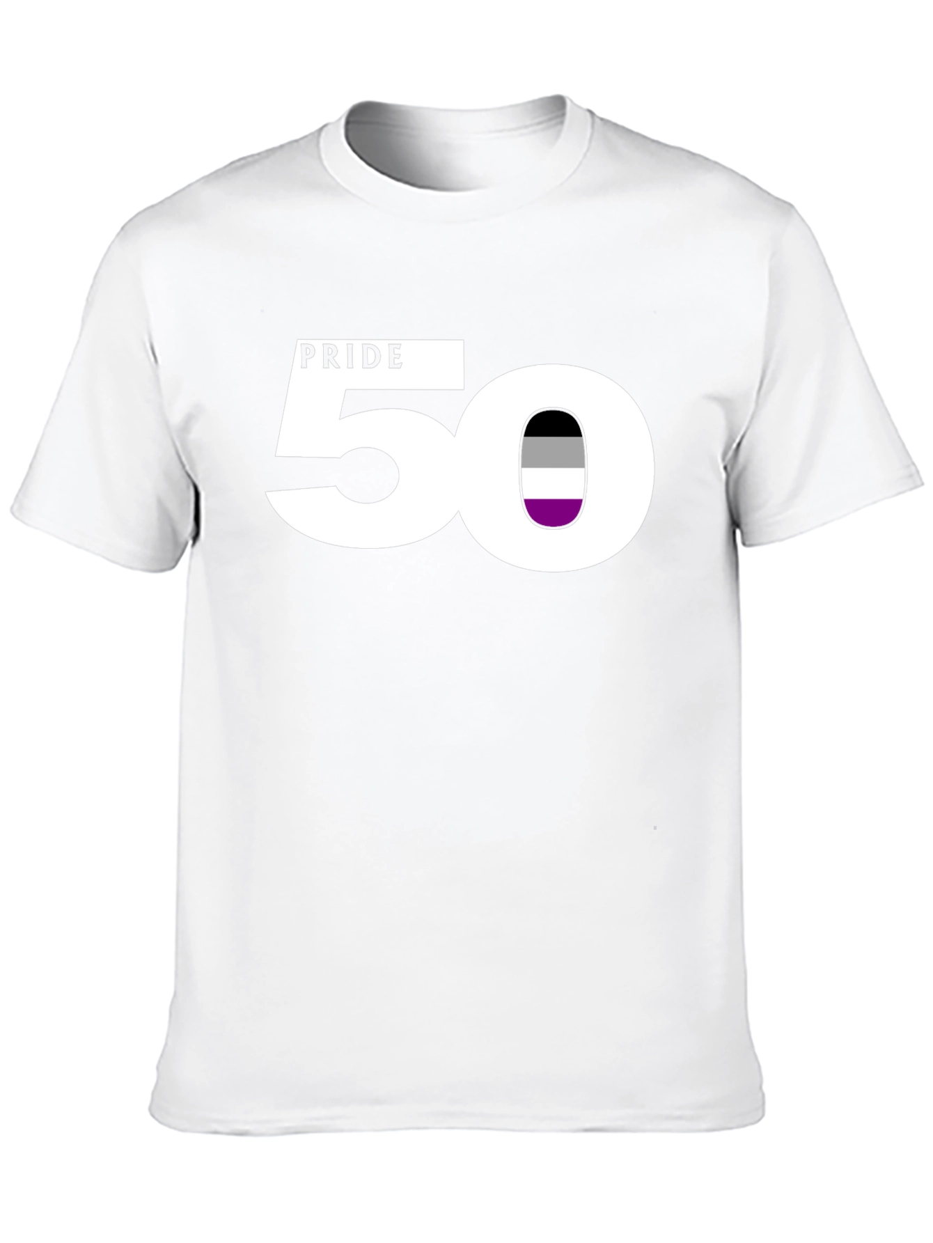 Camiseta Negra Asexual Pride 50