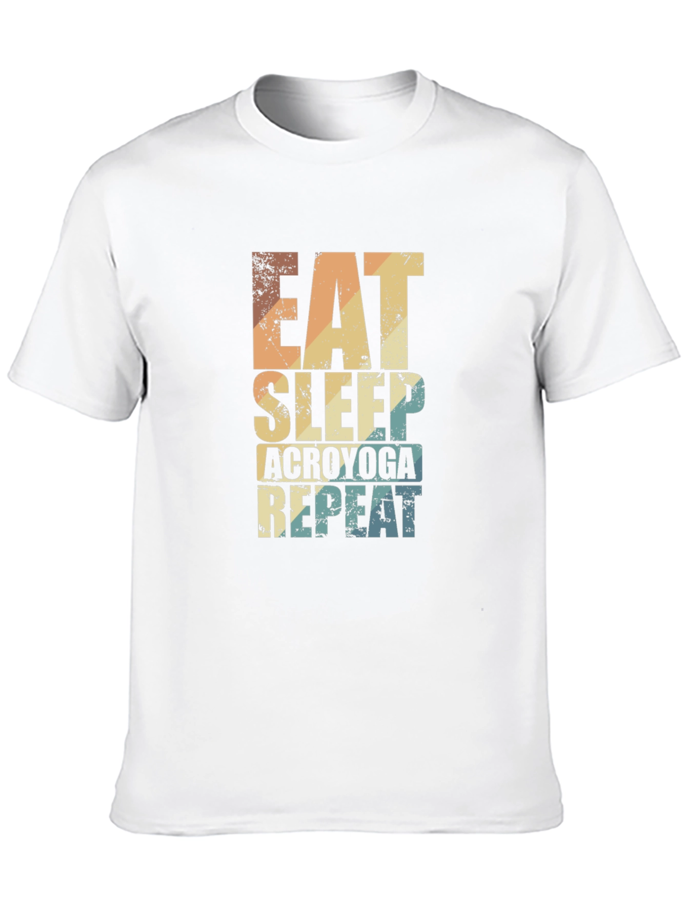 Camiseta Negra Acroyoga: Come Duerme Repite