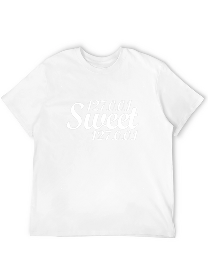 Camiseta Negra Sweet 127.0.0.1 Divertida