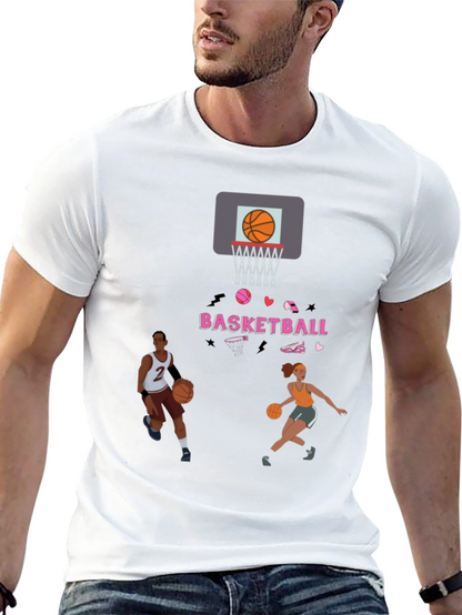 Camiseta de baloncesto con estampado divertido