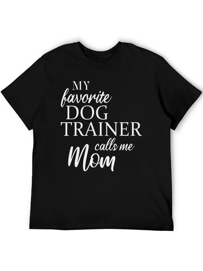 Camiseta Negra Mi Entrenador de Perros Favorito