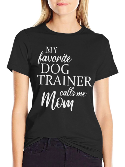 Camiseta Negra Mi Entrenador de Perros Favorito