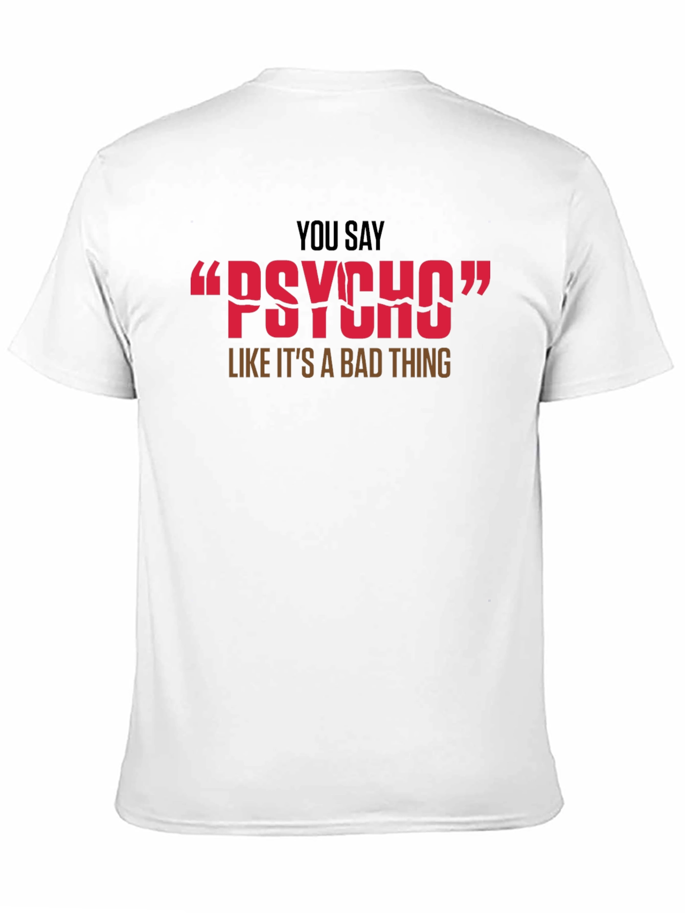 Camiseta Negra Psycho - Humor y Estilo