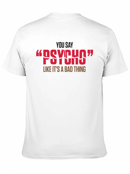 Camiseta Negra Psycho - Humor y Estilo