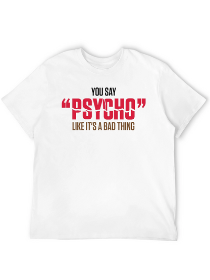Camiseta Negra Psycho - Humor y Estilo