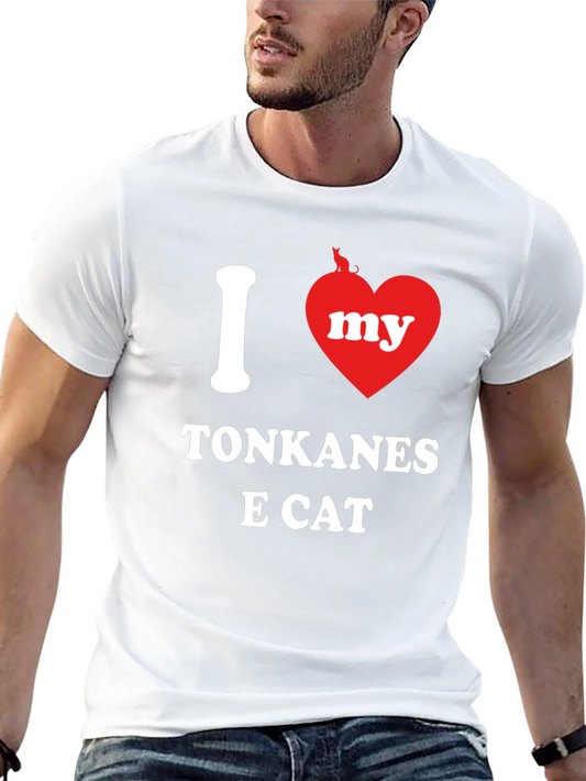 Camiseta Amo a mi Gato Tonkinés