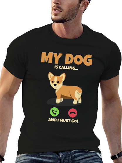 Camiseta Mi Perro Llama para Amantes de Mascotas