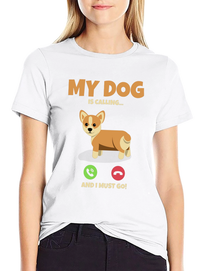 Camiseta Mi Perro Llama para Amantes de Mascotas