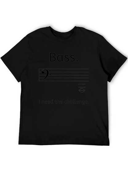 Camiseta Negra Bass. El Desafío para Músicos