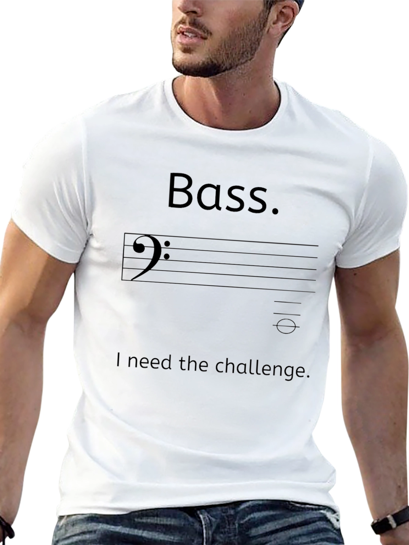 Camiseta Negra Bass. El Desafío para Músicos
