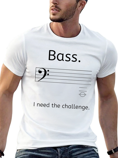 Camiseta Negra Bass. El Desafío para Músicos