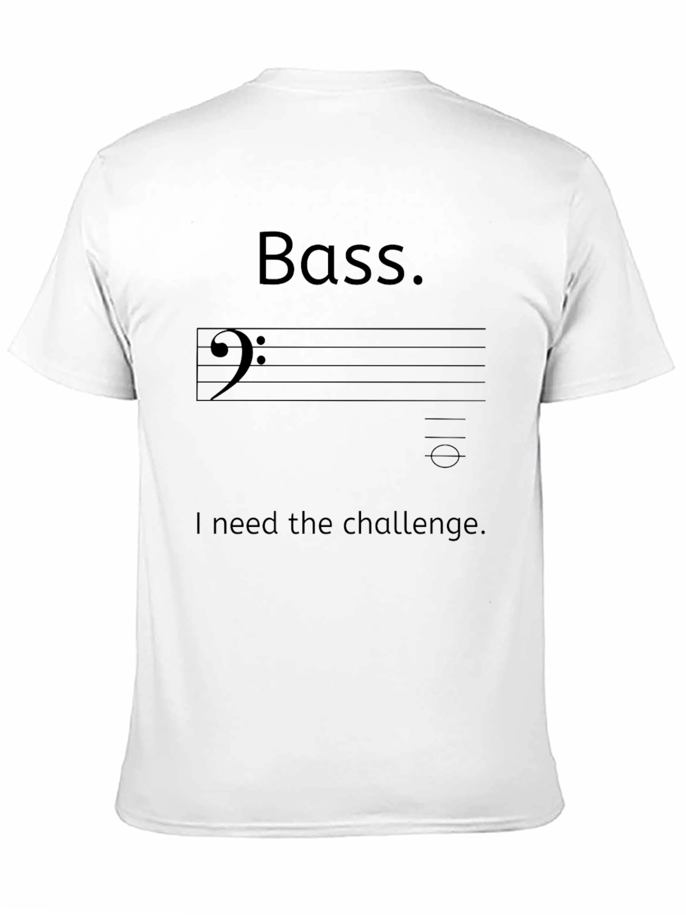 Camiseta Negra Bass. El Desafío para Músicos
