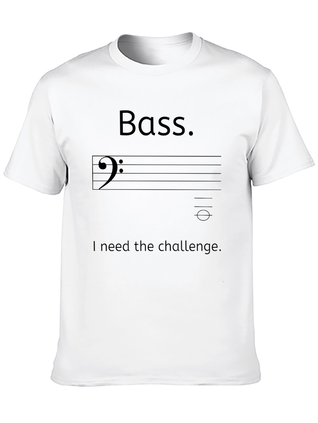 Camiseta Negra Bass. El Desafío para Músicos
