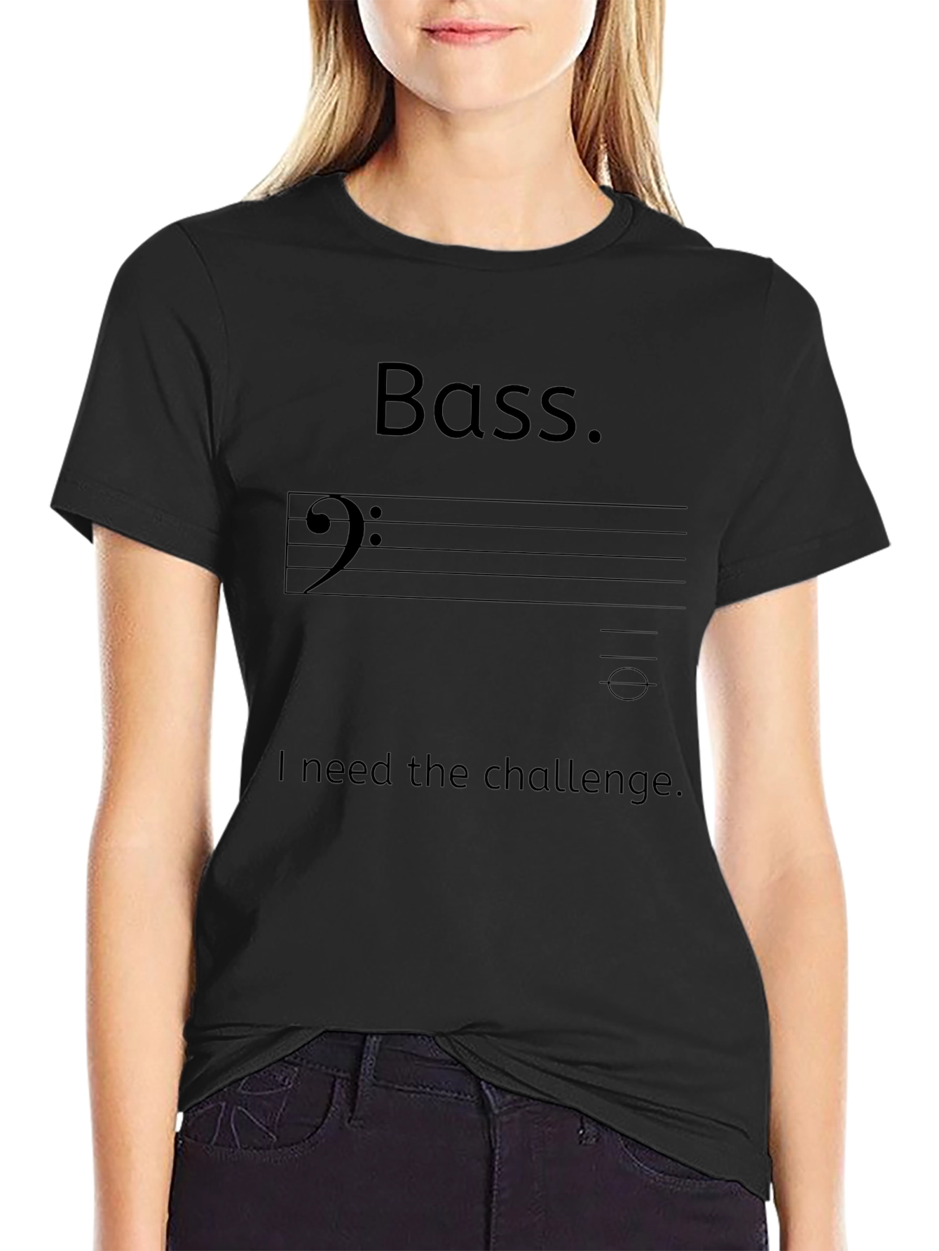 Camiseta Negra Bass. El Desafío para Músicos