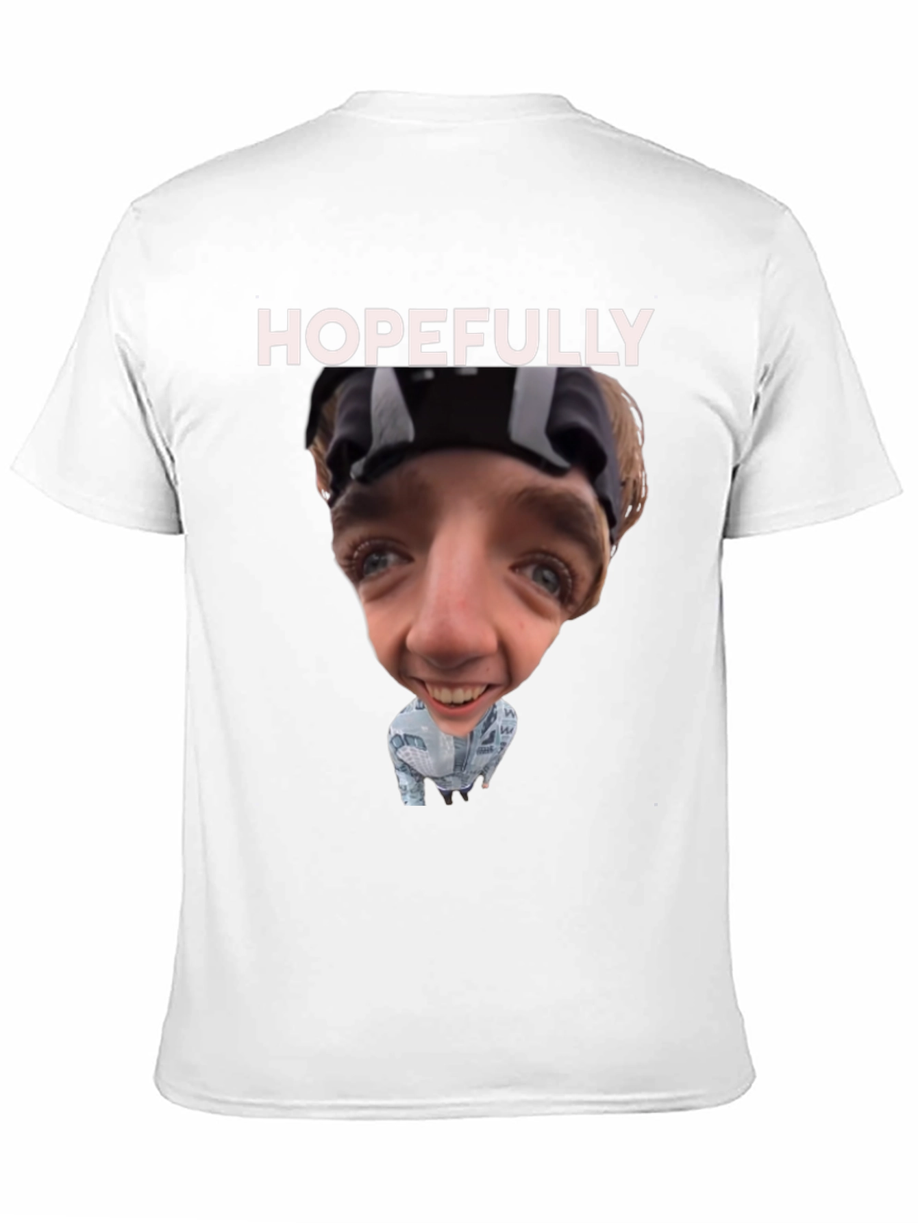 Camiseta Negra Humorística Hopefully