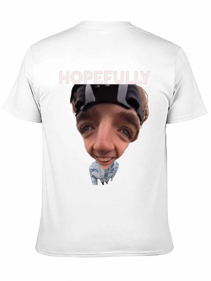 Camiseta Negra Humorística Hopefully