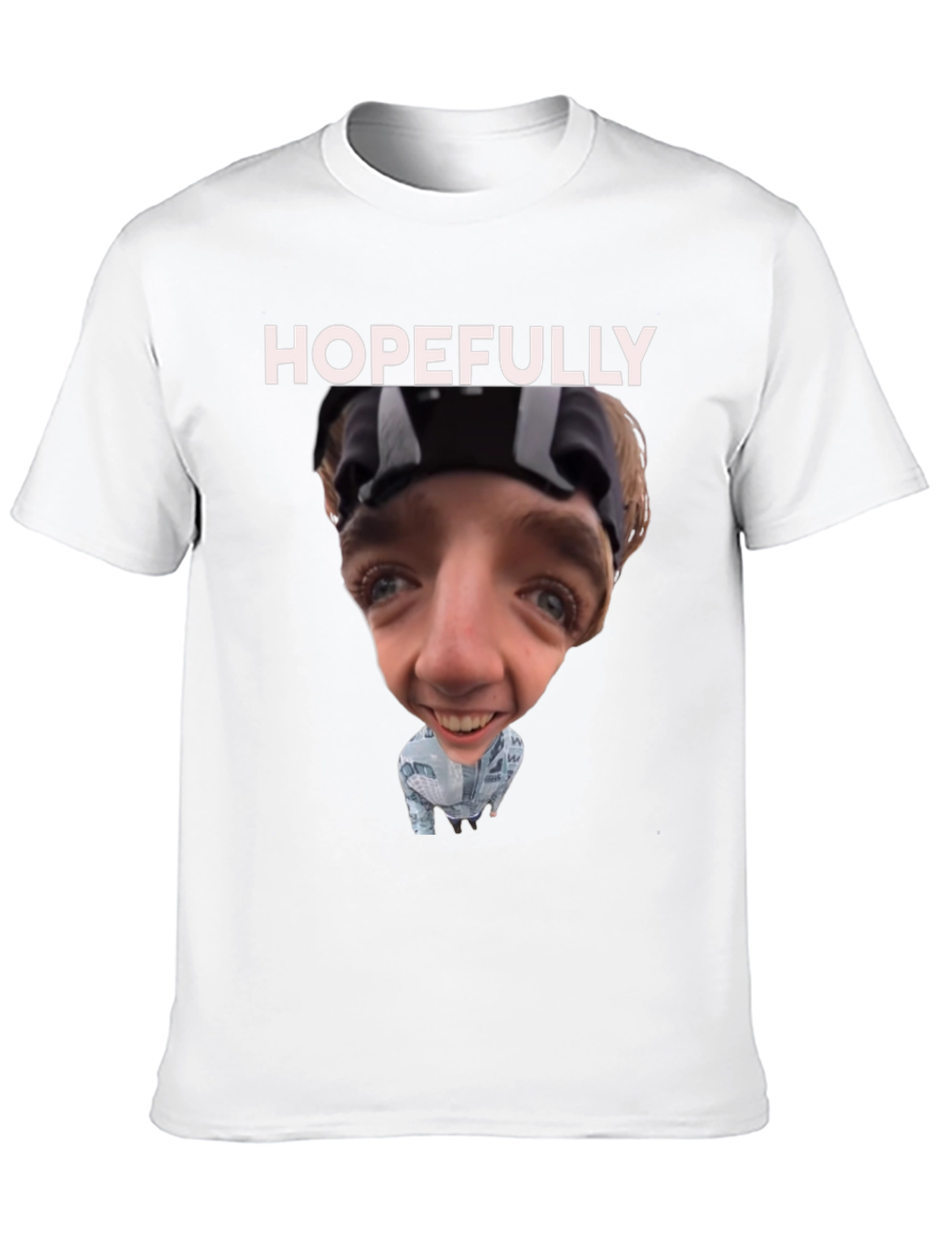 Camiseta Negra Humorística Hopefully