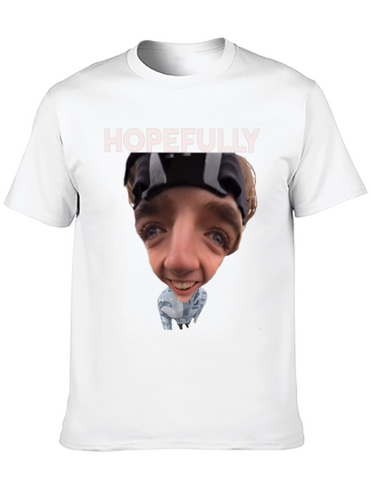 Camiseta Negra Humorística Hopefully