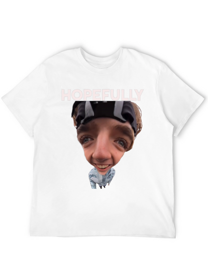 Camiseta Negra Humorística Hopefully