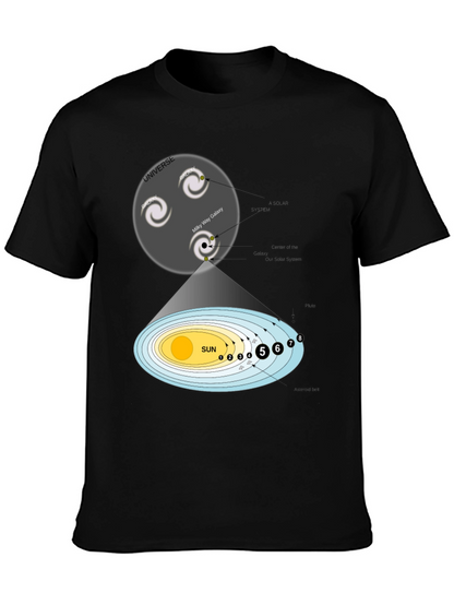 Camiseta Universo y Sistema Solar