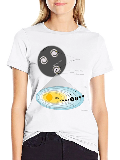 Camiseta Universo y Sistema Solar