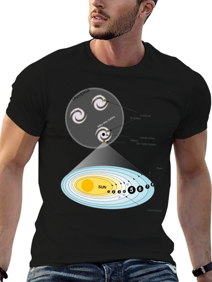 Camiseta Universo y Sistema Solar