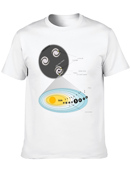 Camiseta Universo y Sistema Solar