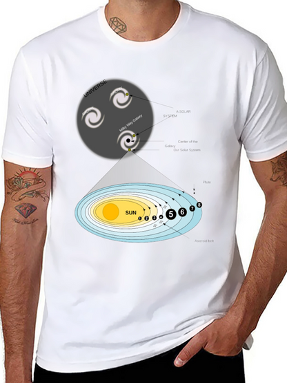 Camiseta Universo y Sistema Solar