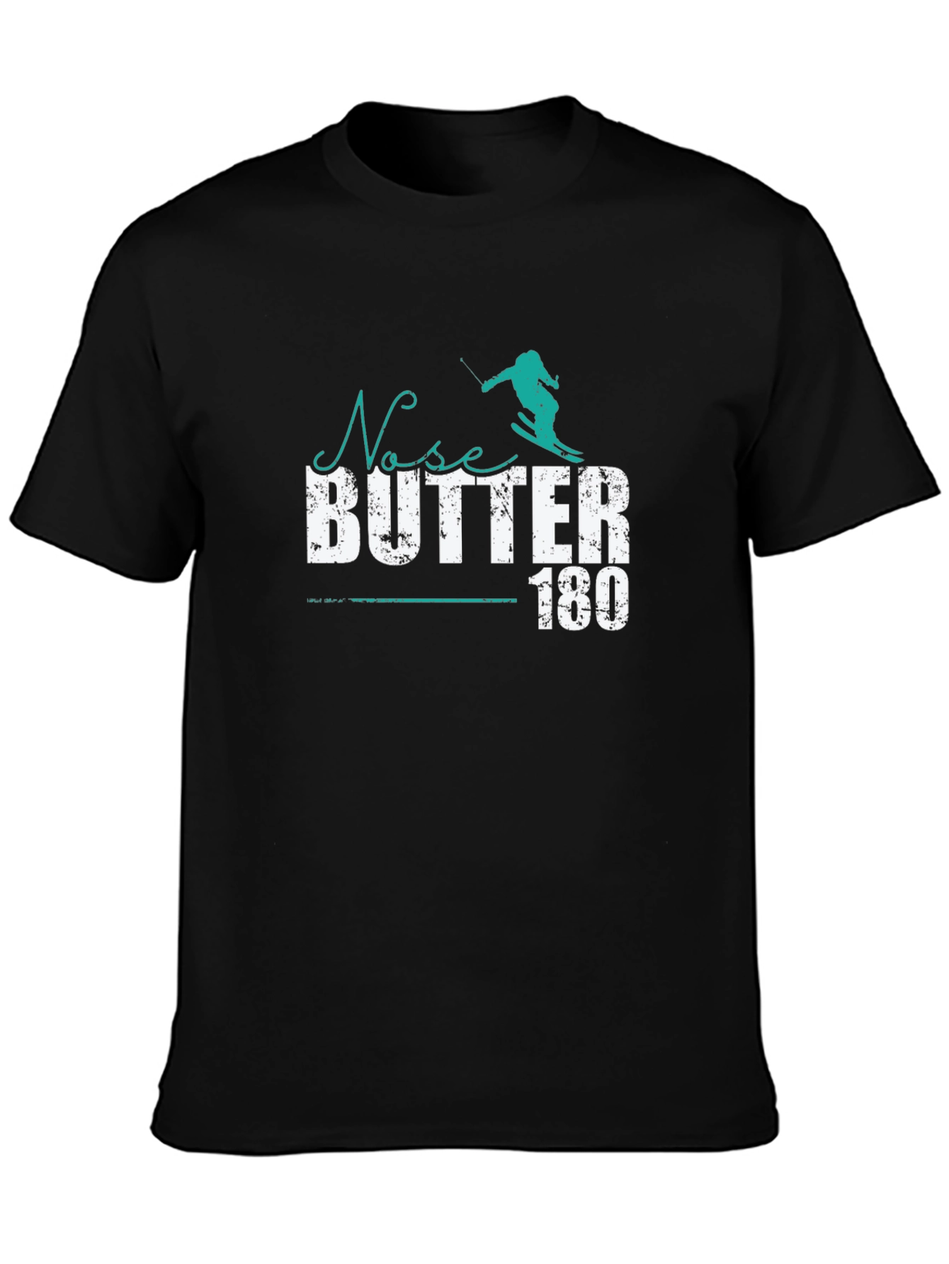 Camiseta Negra Ski Nose Butter 180
