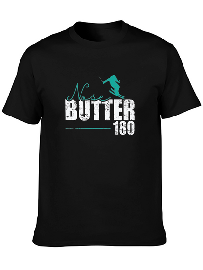 Camiseta Negra Ski Nose Butter 180