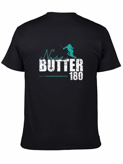 Camiseta Negra Ski Nose Butter 180