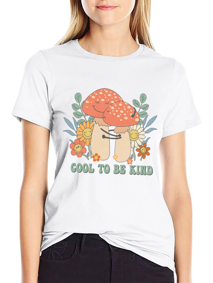 Camiseta Negra: Setas Amistosas