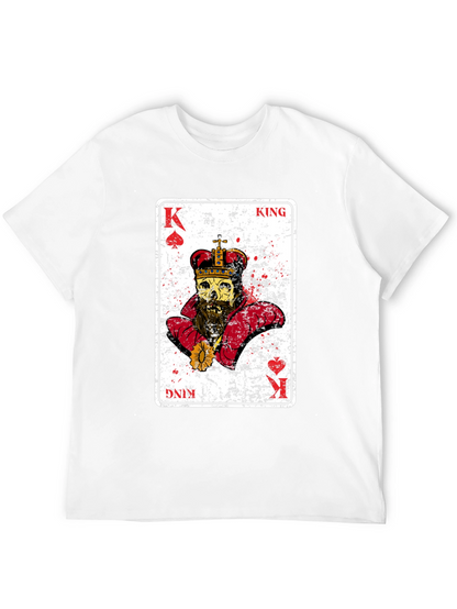 Camiseta Negra Rey Esqueleto Baraja