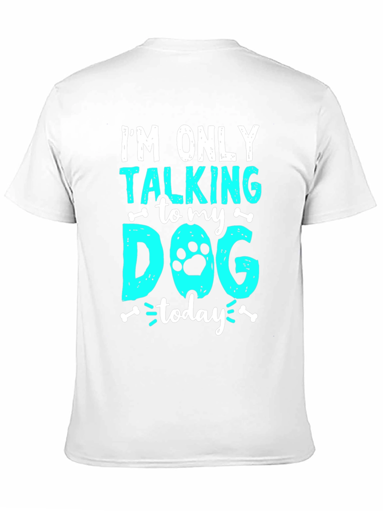 Camiseta Negra: Solo Hablo con Mi Perro Hoy