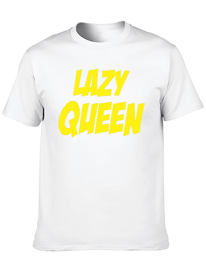 Camiseta Negra Lazy Queen para Hombre
