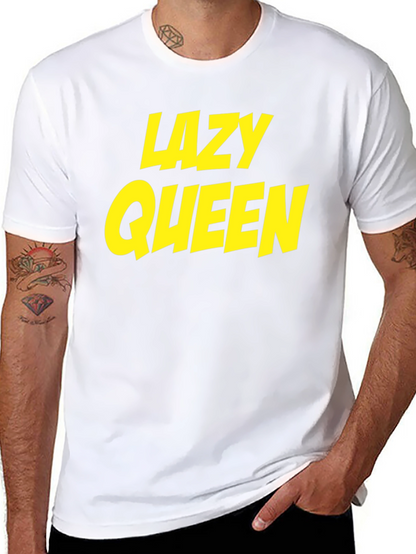 Camiseta Negra Lazy Queen para Hombre