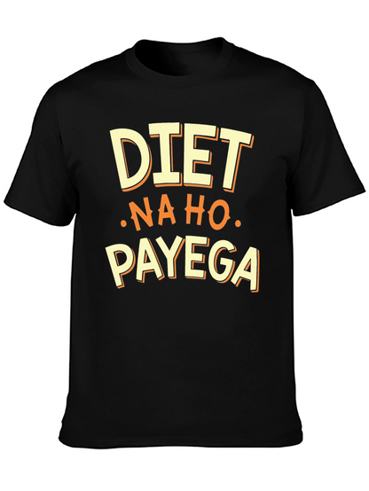 Camiseta Negra: DIET - NA HO - PAYEGA