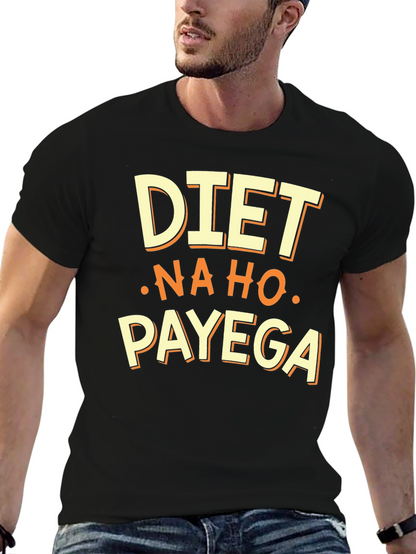 Camiseta Negra: DIET - NA HO - PAYEGA